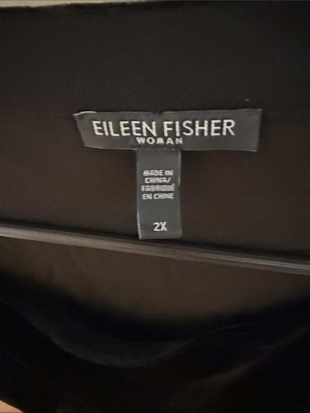 Eileen Fisher Black Women's Top - Picture 2 of 2